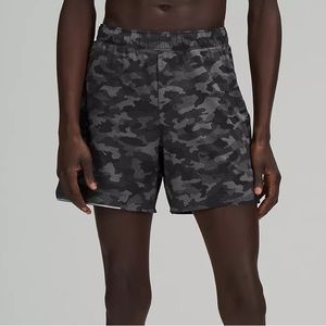 Camo Lululemon surge lined shorts 6”  3/2021